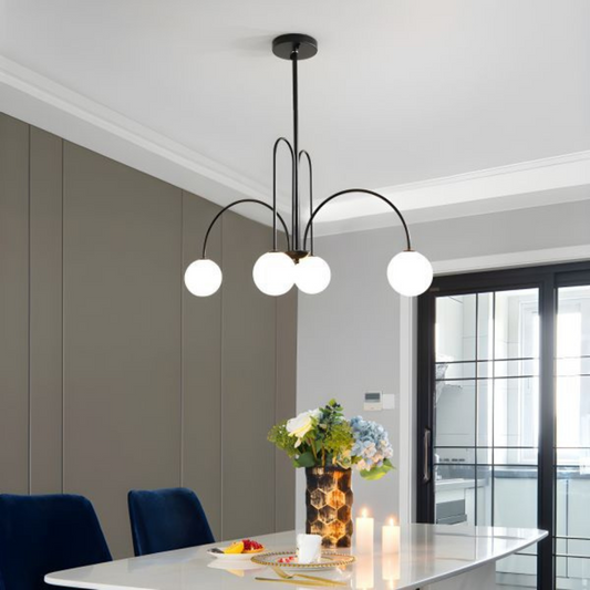 Torino Chanderier, 5*E27, černý, kov