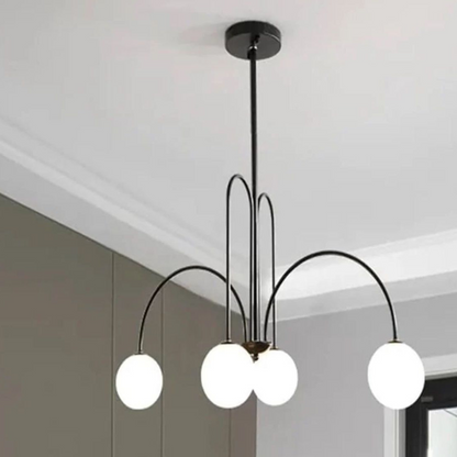 Torino Chanderier, 5*E27, černý, kov