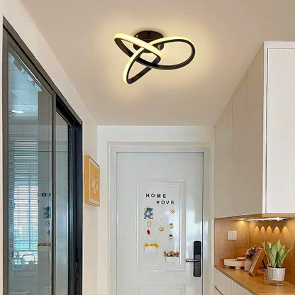 LED LED Vertex Infinitum, 42W, 2 kruhy, studené/horké/neutrální světlo, černá