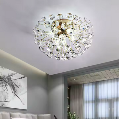 Crystal Chandier Minoet 4x G9, průměr 35 cm, lesklé zlato