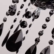 Crystal Cryedrich Chandelier, 5xe14, průměr 48 cm, černá, nastavitelná výška