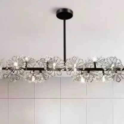 Cryordano Crystal Chandier Giordano, 16x G4, 120 cm délka, černá