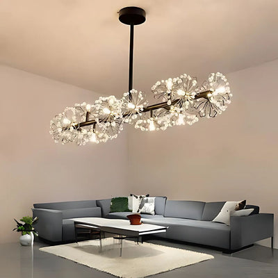 Cryordano Crystal Chandier Giordano, 16x G4, 120 cm délka, černá