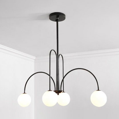 Torino Chanderier, 5*E27, černý, kov