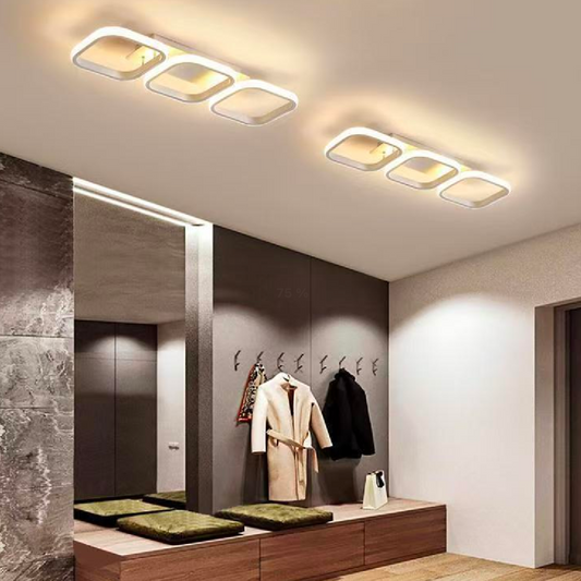 LED LED Vertex Greco, paralelní čtverce, 24W, 3 čtverce studené/horké/neutrální, bílé