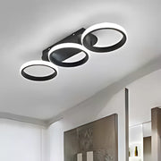 LED LED LED LED Elio Tscano, 24W, 3 kruhy, chladné/horké/neutrální světlo, černá černá černá