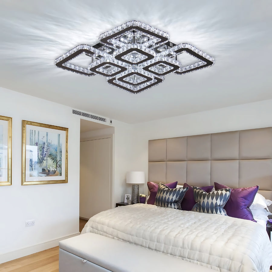 LED LED Quadria Supremo, 5x prvky, RGB 198W, Premium & Nerezová, horké/studené/neutrální světlo