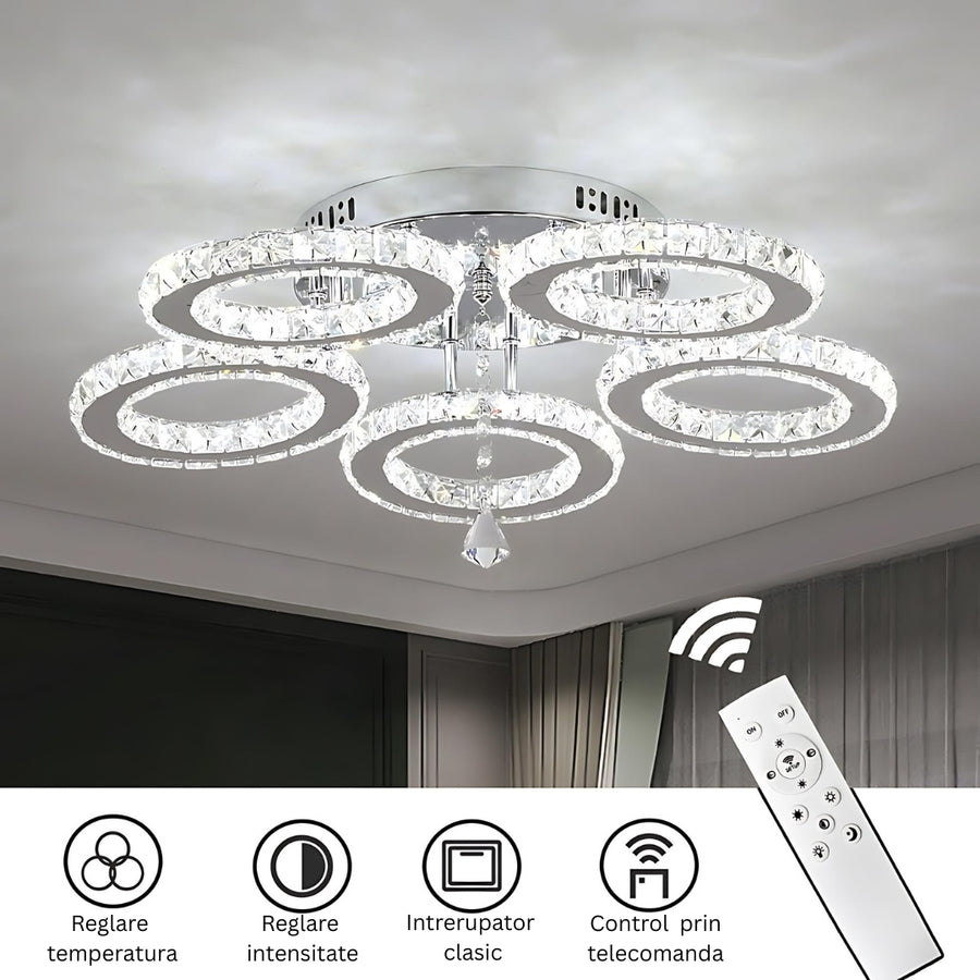 LED chtíč s dálkovým ovládáním a Crystal Anubis 61W