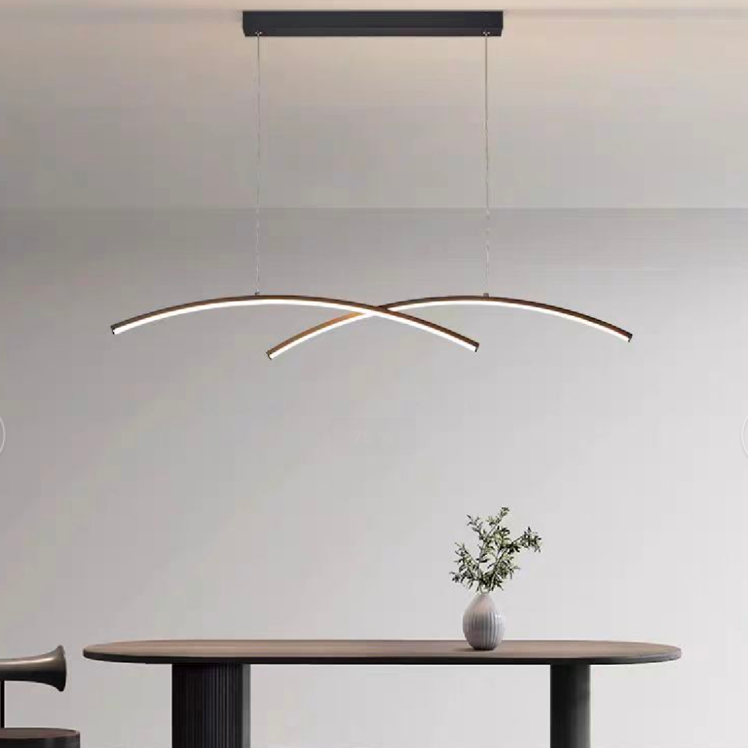LED CHANDIER s dálkovým ovládáním Gildis, 30W, studené/horké/neutrální světlo, nelash, černá