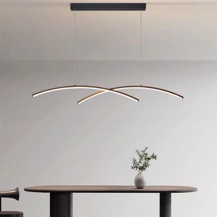 LED CHANDIER s dálkovým ovládáním Gildis, 30W, studené/horké/neutrální světlo, nelash, černá