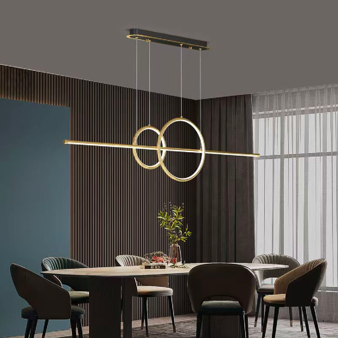 LED chtíč s dálkovým ovládáním Cassandra, 42W, Dimable, Golden
