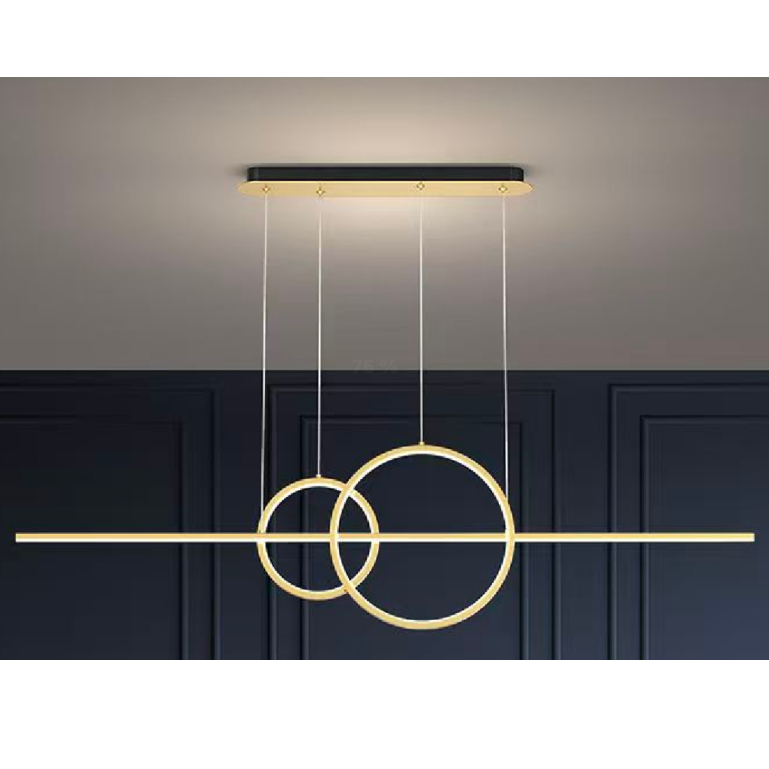 LED chtíč s dálkovým ovládáním Cassandra, 42W, Dimable, Golden