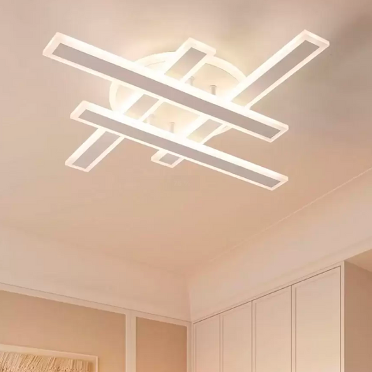 LED lustr s dálkovým ovládáním Shawn, lineární, 85W, studené/horké/neutrální světlo, nestabilní, bílé