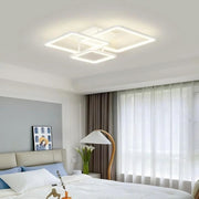 LED CHANDIER s dálkovým ovládáním, Zoe, 3 čtverce, 64W, studené/horké/neutrální světlo, nestabilní, bílé