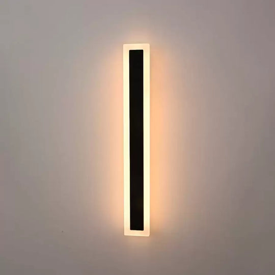 Venkovní nástěnné LED svítidlo Mack, délka 60 cm, 8 W, IP65, kov, lineární, černá Venkovní nástěnná svítidla Výchozí název Alessandro Design