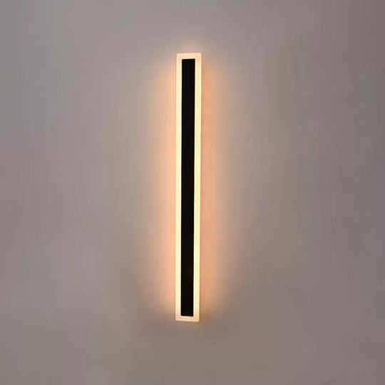 Venkovní nástěnné LED svítidlo Mack, délka 90 cm, 10 W, IP65, kov, lineární, černá Venkovní nástěnná svítidla Výchozí název Alessandro Design