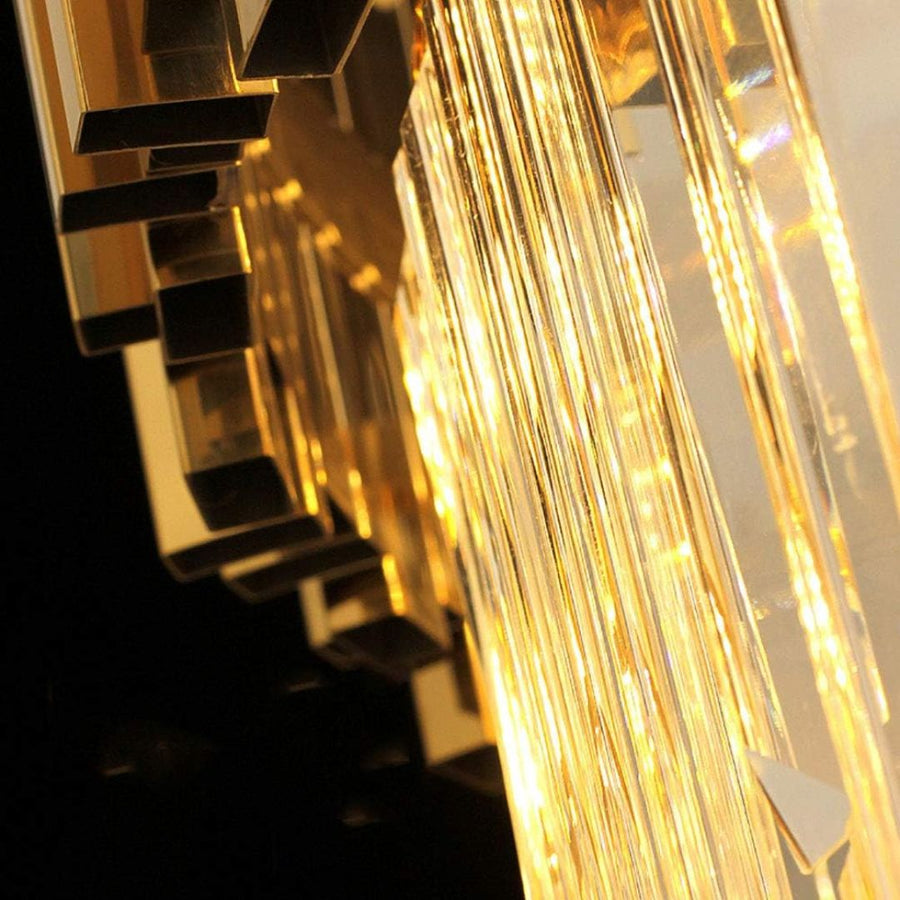 BALMORAL Magno křišťálový lustr, 9x E14, průměr 60 cm, zlatý, nastavitelná výška