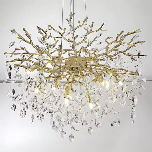 Crystal Chandier Waltz Rhapsody, 5x G9, zlato, 45 cm, nastavitelná výška