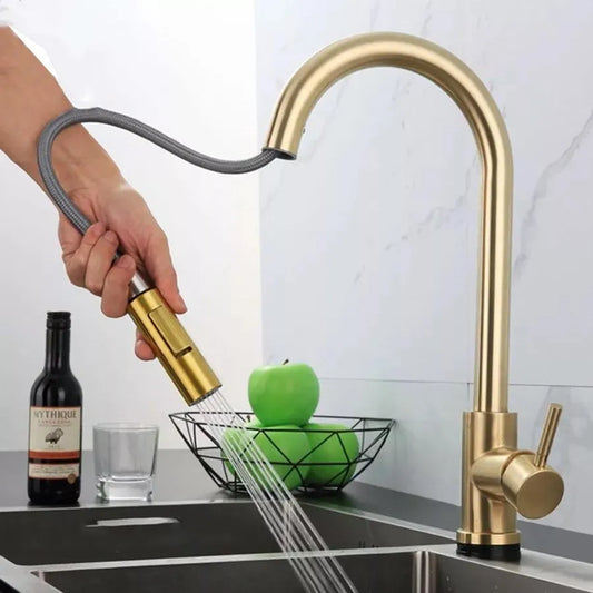 Extrahovatelná kuchyňská baterie sprchy, dotyková/off dotyková trubka, nerezová ocel 304, CF/Touch/3