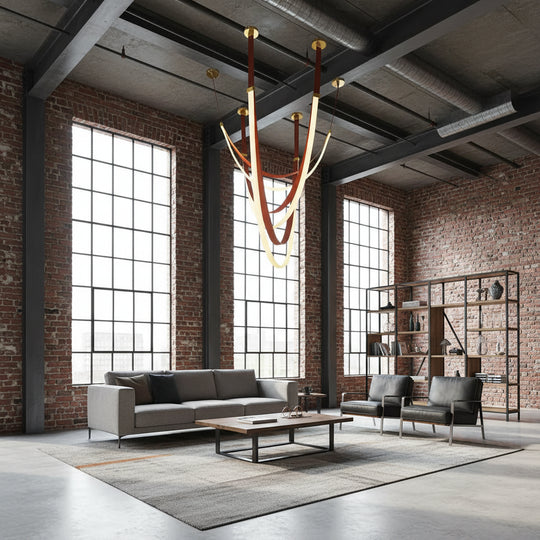 Moderní svícen, LED, ARIA Largo, 34W, teplé světlo, Hnědá Moderní svícen Výchozí název Alessandro Design