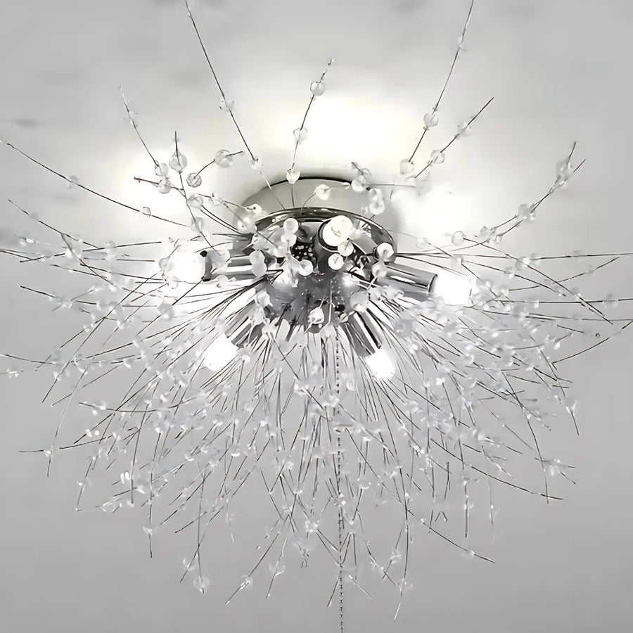 Crystal Chandier Rondo Vivace, 6x G9, Chrome, 49 cm