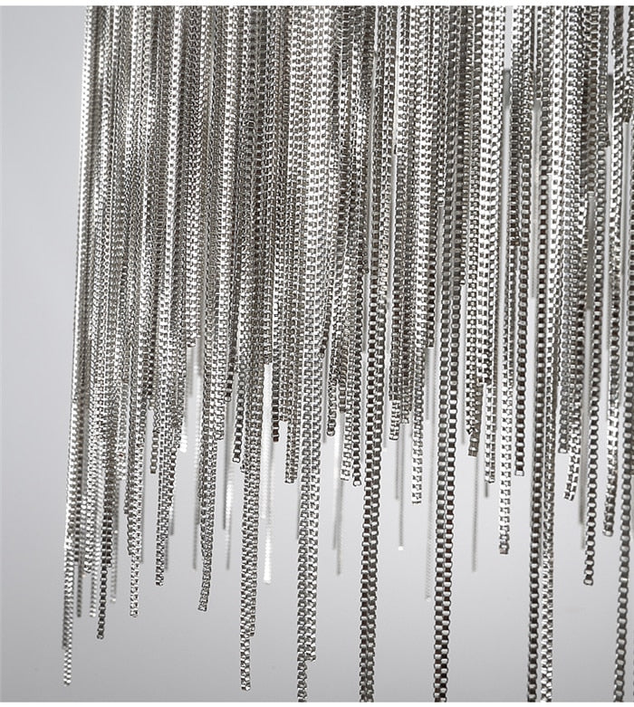 LED Tobias Chanderier s dálkovým ovládáním, breakálním, průměrem 50 cm, chrom