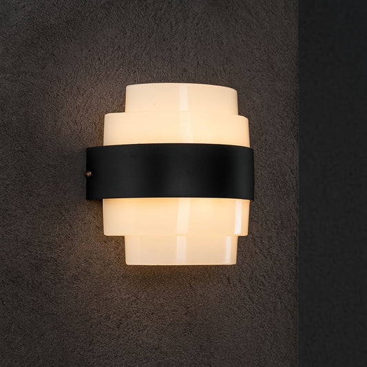 Aplikujte exteriér LED Meras, 12W, černé, 3000k, fantazie