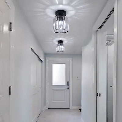 Klasický gruzínský lustr, 1x E27, skleněné stínidlo, černá, kov a sklo