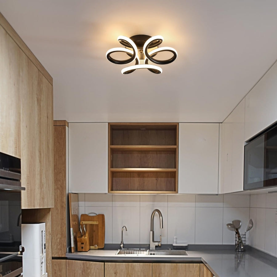 LED LED Vertex Helix, 44W, vlnité, chladné/horké/neutrální světlo, černá