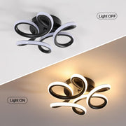 LED LED Vertex Helix, 44W, vlnité, chladné/horké/neutrální světlo, černá