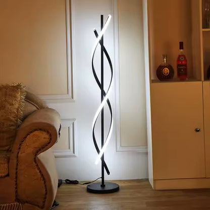 LED LED Upsilon, 48 W, 3000k/4000k/6000k, kovový a akrylový, černá