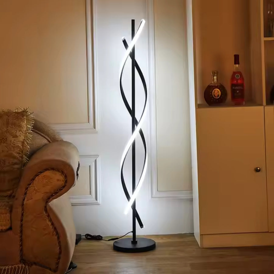 LED LED Upsilon, 48 W, 3000k/4000k/6000k, kovový a akrylový, černá