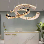 LED LED LED LED hranol ANTEA, dálkové ovládání, 40 W, Crystal and Metal, nestabilní, nastavitelná výška, chlad/horké/neutrální světlo