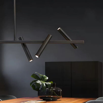 LED lustr s dálkovým ovládáním Harman, 23W, 6 zdrojů, neutrální světlo, černá