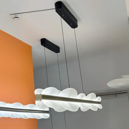 Závěsný LED lustr s dálkovým ovládáním ISOTTA 36W, Studené/Teplé/Neutrální světlo, Stmívatelné, Nastavitelná výška, Černá