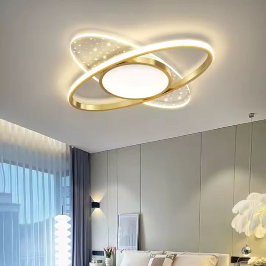 LED chtíč s dálkovým ovládáním vario Astratto, 110 W, oválný, chladný/horký/neutrální světlo, nestabilní, zlatý