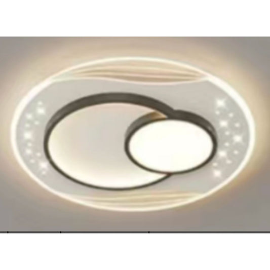 LED chtíč s dálkovým ovládáním Verura Serpenta, 125W, 3 kruhy, chladné/horké/neutrální světlo, nestabilní, černé