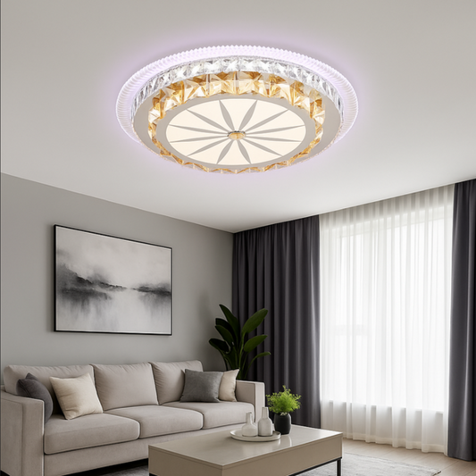 LED CHANDIER s dálkovým ovládáním Miralux, 96W, studené/horké/rgb světlo, nestabilní, černá