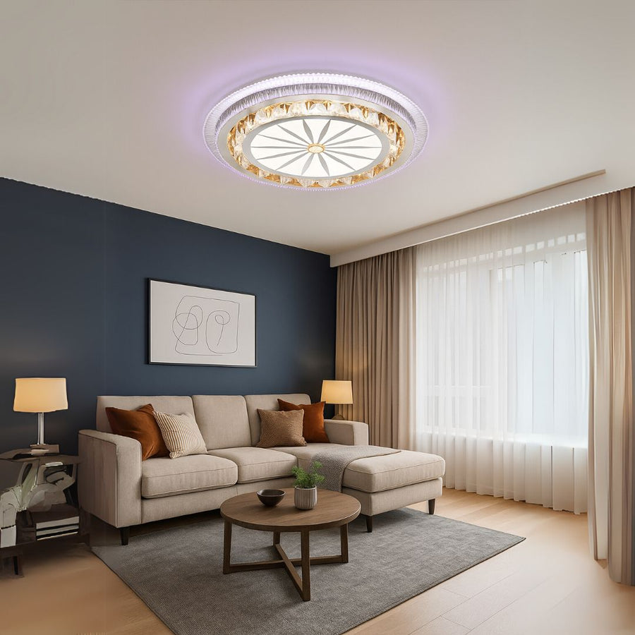 LED CHANDIER s dálkovým ovládáním Miralux, 96W, studené/horké/rgb světlo, nestabilní, černá