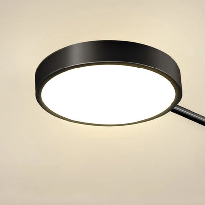 Lustra LED cu Telecomnda MARIA, 45W, 4 Elemente, Lumina Calda/Rece/Neutra, Dimabila, Negru