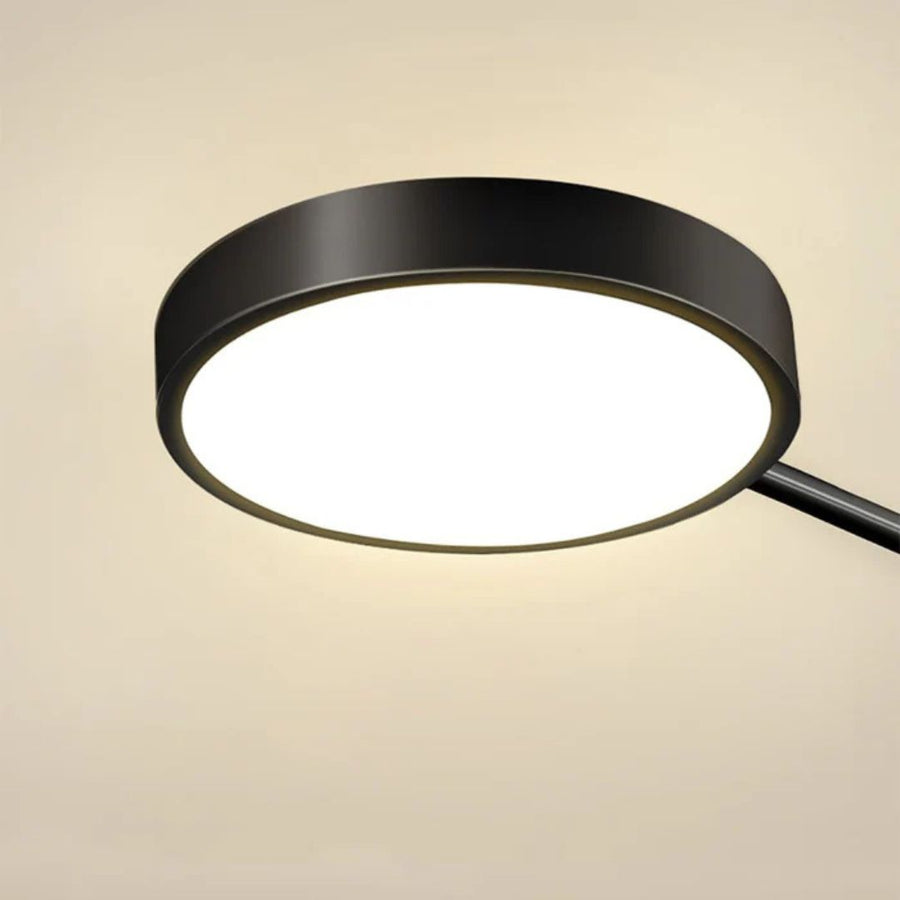 Lustra LED cu Telecomnda MARIA, 45W, 4 Elemente, Lumina Calda/Rece/Neutra, Dimabila, Negru
