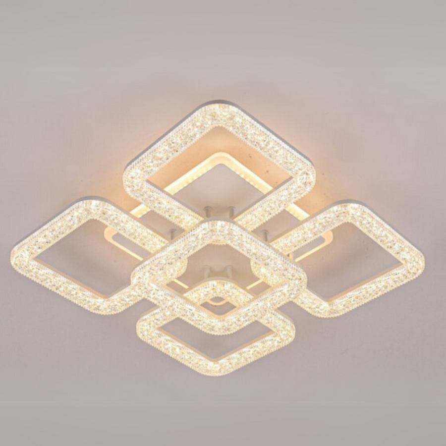 Astrid LED lustr s dálkovým ovládáním, 114W, stmívatelný, bílý