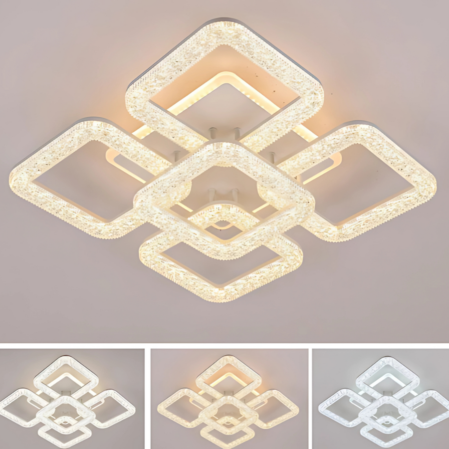 Astrid LED lustr s dálkovým ovládáním, 114W, stmívatelný, bílý