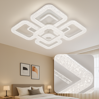 Astrid LED lustr s dálkovým ovládáním, 114W, stmívatelný, bílý