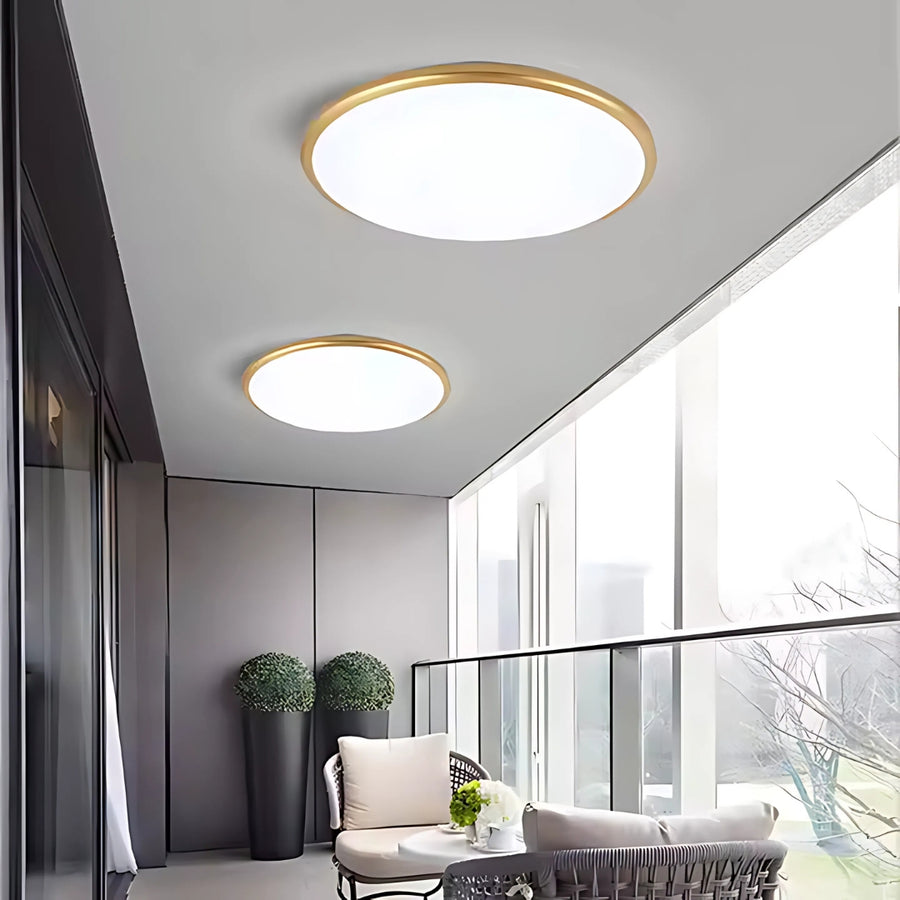 LED solis 37cm 32w stropy Neutrální zlato
