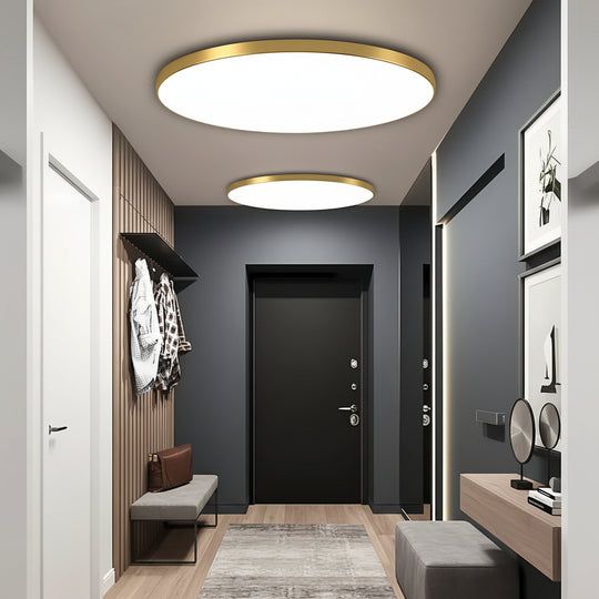 LED stropní světlo SOLIS 27cm 20W Cold Light Gold stropní LED svítidla Výchozí název Alessandro Design