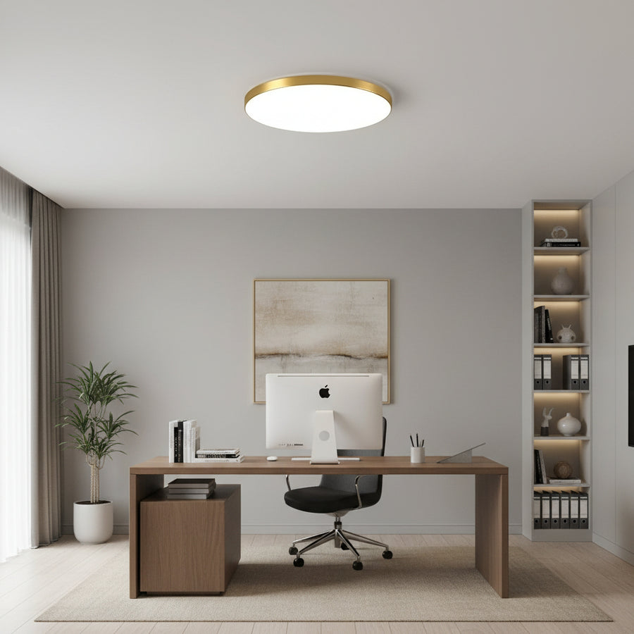 LED stropní svítidlo SOLIS 37cm 33W Cold Light Gold
