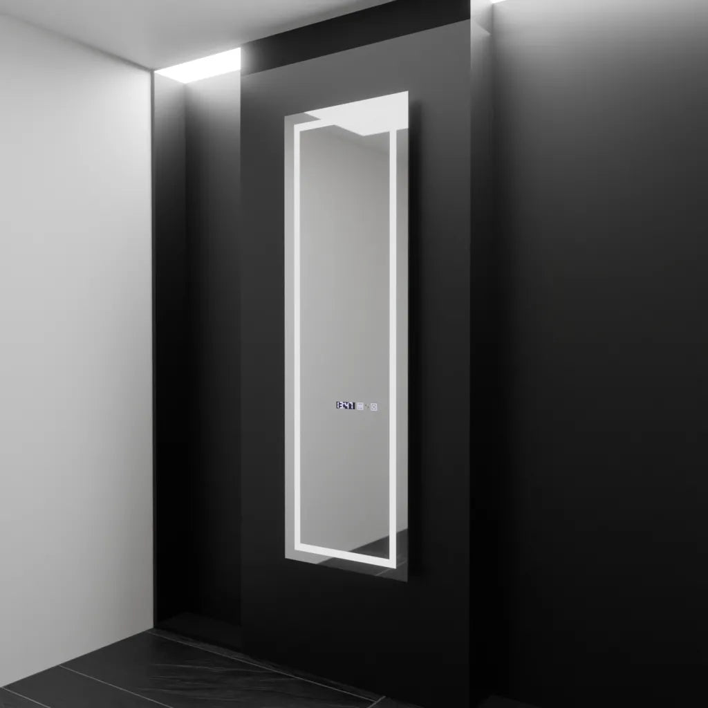 Zrcadlový LED obdélníkový 45x140cm Giulia Sensor Radar Marcello Desical Clock Defrock System