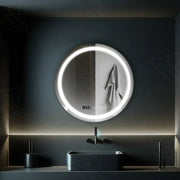 Kulatý LED zrcadlo 70 cm Celeste Motionglow Marcello Dimable Clock Defrosting System
