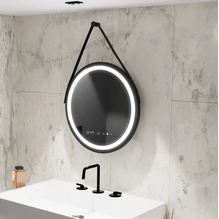 Mirror LED ROUND 60 cm Celesti Majesti Noir EVEA EVEA Motionglow Marcello System Postižení & Daim teploměr